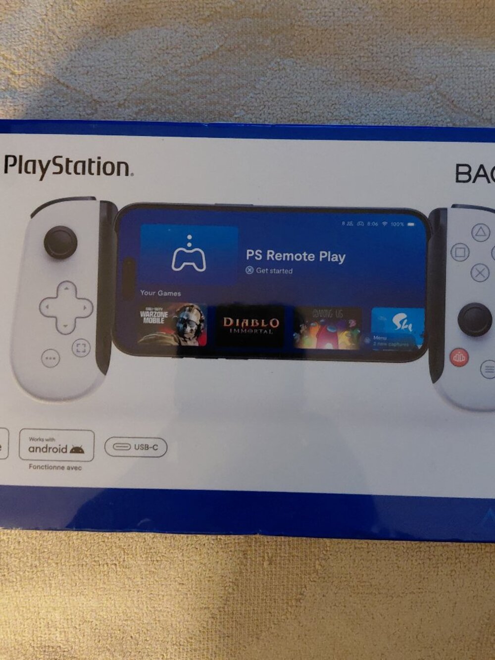 NEW PlayStation Back Bone- Made for iPhone/ Works with Android (USB-C) Case